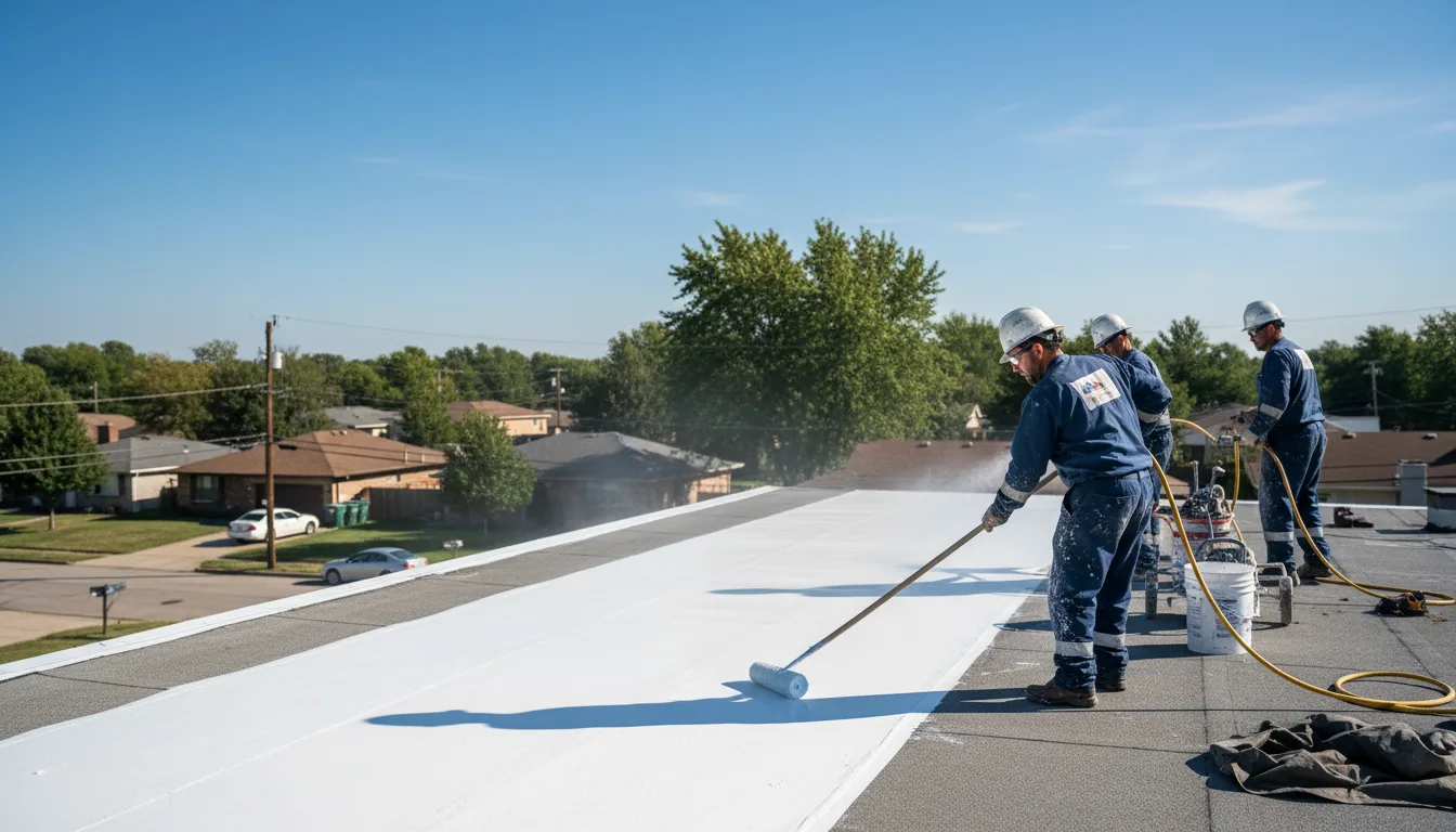 Commercial roof coating in Hansford, WV near me